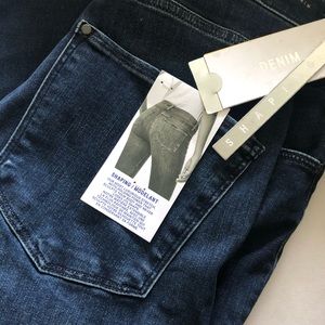 Blue shaping high rise skinny jeans new with tags